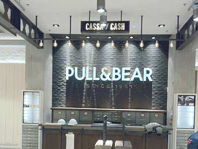 Impianto elettrico e tecnologico del negozio Pull and Bear di Catania